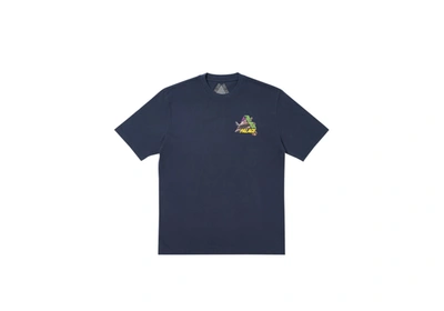 Pre-owned Palace  Octo T-shirt Navy
