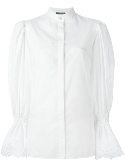Alexander Mcqueen Exaggerated Sleeve Blouse - White