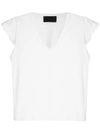 Andrea Bogosian Lace Trimming Pleasure T-shirt In White