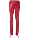 Andrea Bogosian Poulin Skinny Trousers In Red