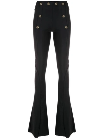 Andrea Bogosian Push Flared Trousers In Black