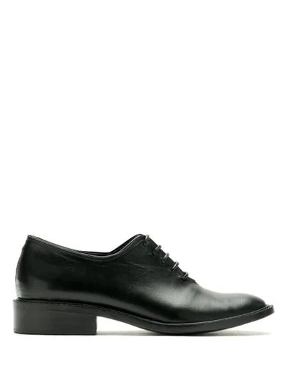 Reinaldo Lourenço Leather Oxford Shoes In Black