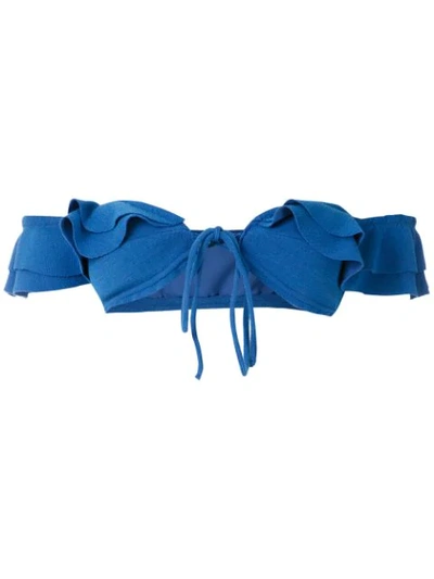 Clube Bossa Hopi Bikini Top In Blue
