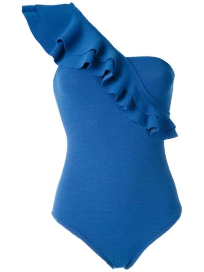 Clube Bossa Siola Ruffle Swimsuit In Blue