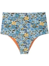 Clube Bossa Ceanna Printed Bikini Bottom In Blue