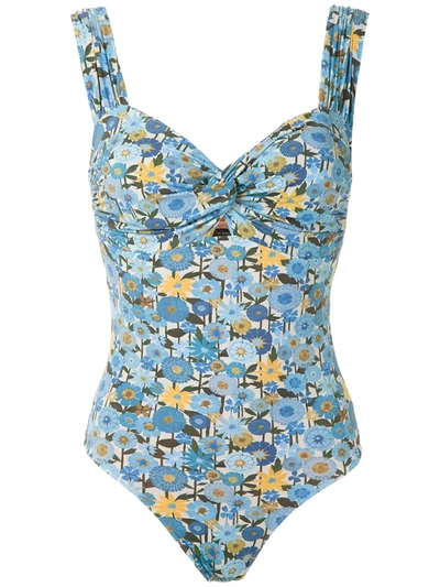 Clube Bossa Margareta Printed Swimsuit In Blue