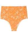 Clube Bossa Ceanna Printed Bikini Bottom In Orange