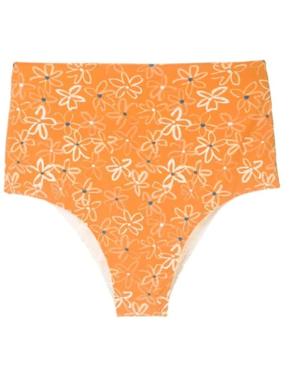 Clube Bossa Ceanna Printed Bikini Bottom In Orange