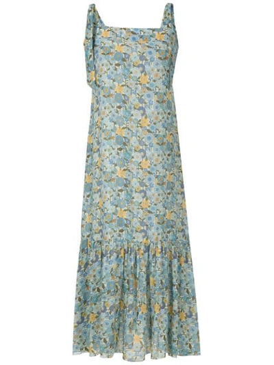 Clube Bossa Dorothea Printed Midi Dress In Blue