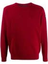 Paul & Shark Long Sleeved Sweater In Red