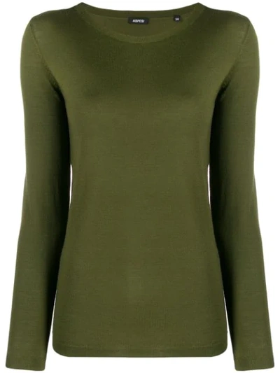 Aspesi Long Sleeved Sweatshirt In Green