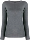 Aspesi Long Sleeved Sweatshirt In Grey