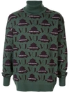 Undercover Green Valentino Edition Ufo Turtleneck