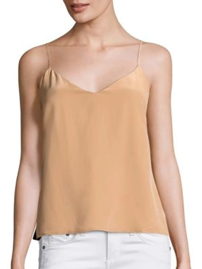 L Agence Jane Silk Tank In Chanterelle