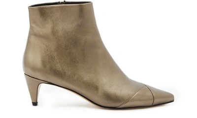 Isabel Marant Dedie Heeled Ankle Boots In Bronze