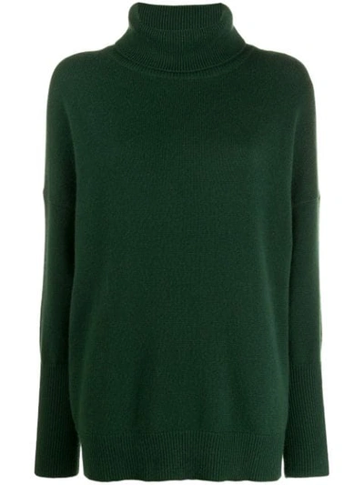 Chinti & Parker Roll Neck Jumper In Green