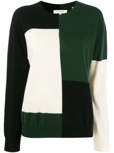 Chinti & Parker Colour Block Jumper In Green
