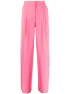 Chinti & Parker High-rise Straight Trousers In Pink