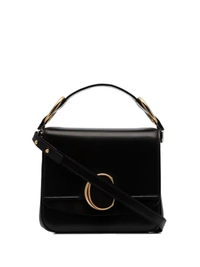 Chloé Chloe Small C Box Bag In Black