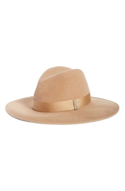 Gigi Burris Jeanne Rabbit Felt Fedora Hat In Khaki