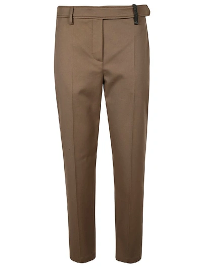 Brunello Cucinelli Cropped Trousers In Brown