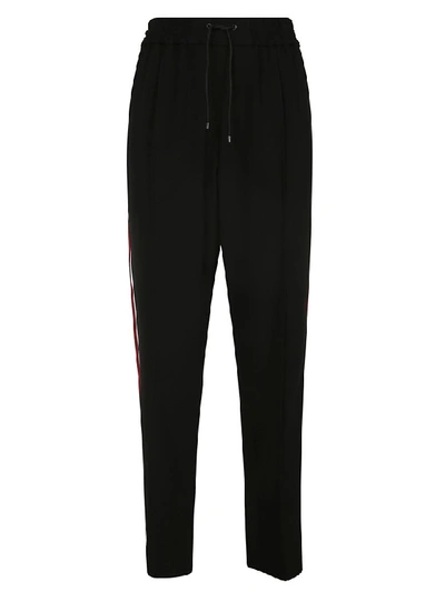 Kenzo Side Striped Trousers In Black