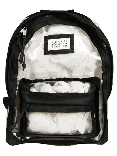 Maison Margiela Zipped Backpack In Black