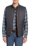 Peter Millar Men's Camo-print Quilted Vest In True Black