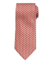 Ferragamo Men's Iluna Moon & Stars Silk Tie, Red