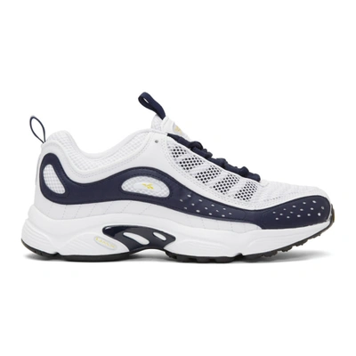 Reebok Daytona Dmx Ii Mesh And Leather Sneakers In White