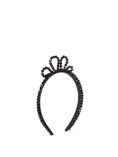 Simone Rocha Wiggle Crystal-embellished Headband In Black