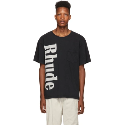 Rhude Printed Cotton Jersey T-shirt In Black