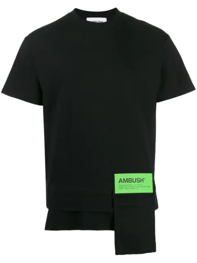 Ambush Waist Pocket Cotton T Shirt In Black