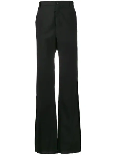 Versace Extended Strap Trousers In Black