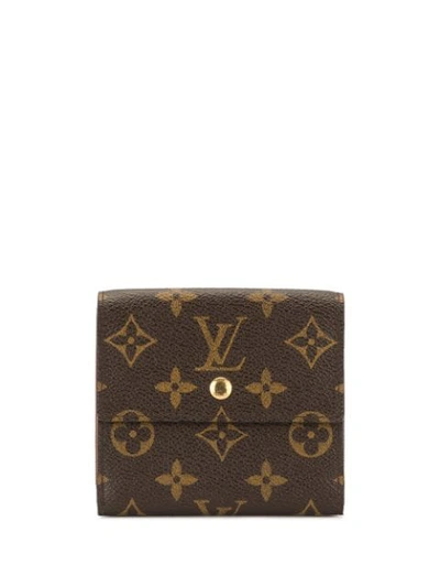 Louis Vuitton Monogram Flap Wallet In Brown