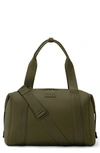 Dagne Dover 365 Large Landon Neoprene Carryall Duffle Bag In Dark Moss