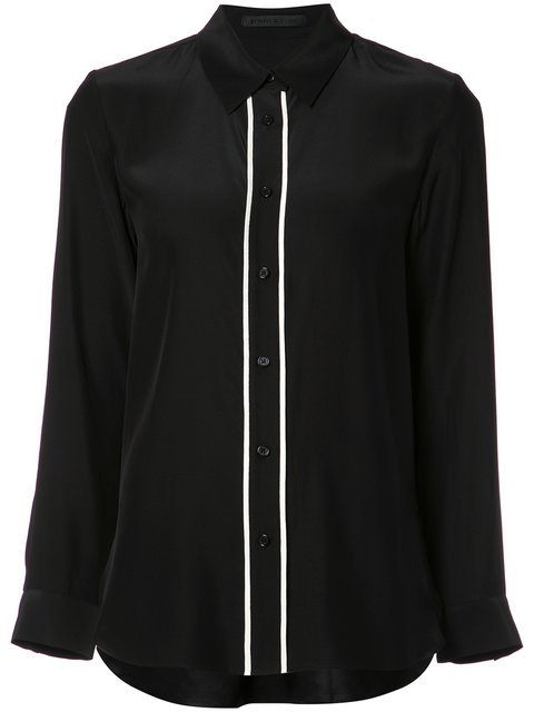 Jenni Kayne Contrast Trim Button-up Shirt | ModeSens