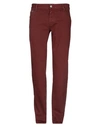 Care Label Jeans In Maroon