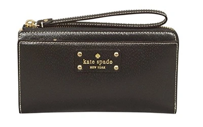 Kate Spade Layton Wellesley Wallet With Wrist Strap In Black | ModeSens