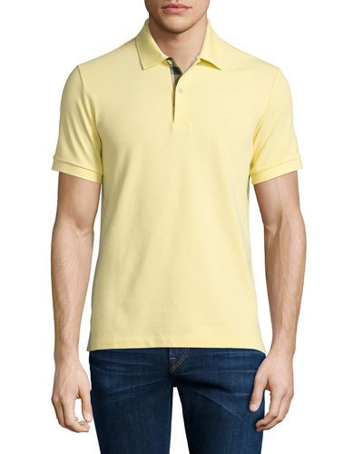 burberry yellow polo shirt