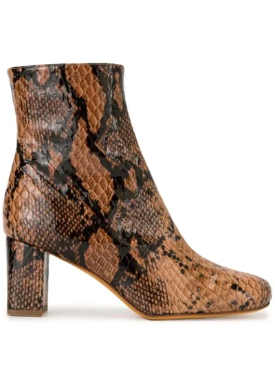 Maryam Nassir Zadeh Python Agnes Boots In Brown