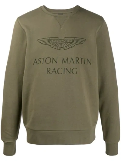 Hackett 'aston Martin Racing' Print Sweatshirt In Red