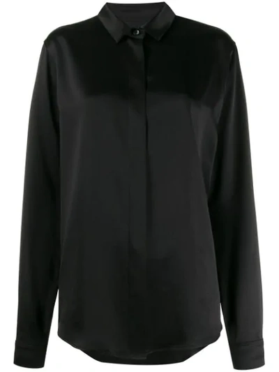 Saint Laurent Classic Loose-fit Shirt In Black