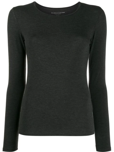 Majestic Fine Knit Jumper In Grey