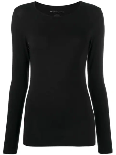 Majestic Fine Knit Jumper In Blue