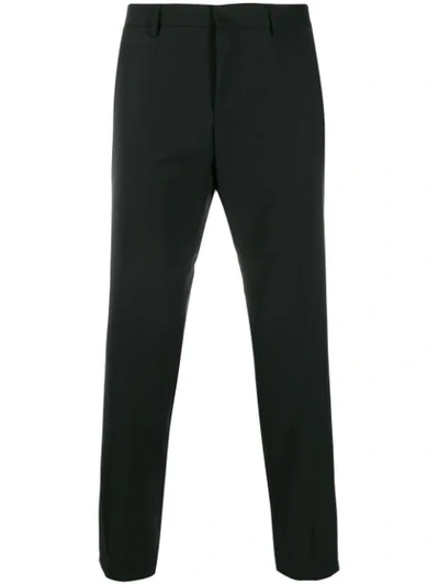 Hugo Boss Slim-fit Tailored Trousers In Black