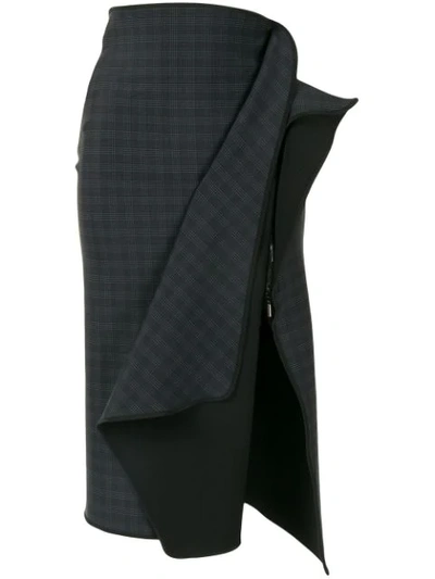 Maticevski Ruffle Detail Midi Skirt In Black