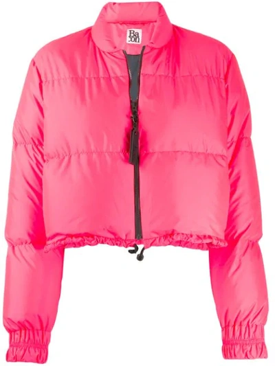 Bacon Bubble Feather Down Jacket In N01 Fuxia 