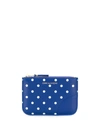 Comme Des Garçons Dotted Pattern Wallet In Blue