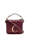 Chloé Small C Box Bag In Red